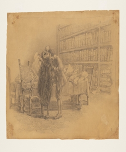 Illustrazione per i Promessi Sposi. Ce n'¿ della roba, eh? E vedete qui le Previati, Gaetano