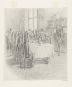 Illustrazione per i Promessi Sposi. Non sono cose di cui mi deva intendere Previati, Gaetano