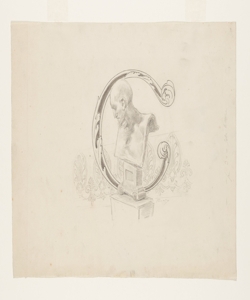Illustrazione per i Promessi Sposi. Lettera C - Busto di Carneade Previati, Gaetano
