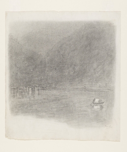 Illustrazione per i Promessi Sposi. La riva destra dell'Adda Previati, Gaetano