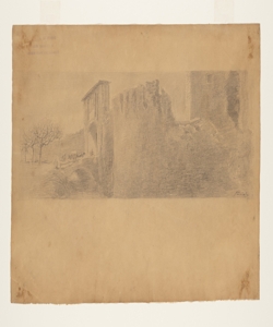 Illustrazione per i Promessi Sposi. La porta di Monza Previati, Gaetano
