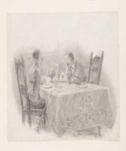 Illustrazione per i Promessi Sposi. Ma don Rodrigo (...) era agitato da pa Previati, Gaetano