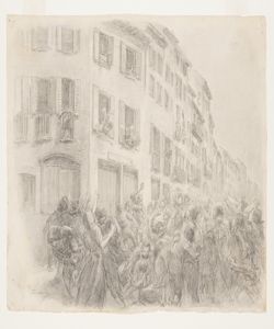 Illustrazione per i Promessi Sposi. Ah birboni! Ah furfantoni! Previati, Gaetano