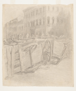 Illustrazione per i Promessi Sposi. (...) e, dietro quella barricata, una Previati, Gaetano