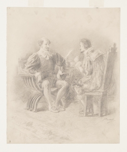 Illustrazione per i Promessi Sposi. Oh frate temerario! come si chiama cos Previati, Gaetano