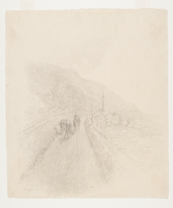 Illustrazione per i Promessi Sposi. Don Rodrigo va al castello dell'Innomi Previati, Gaetano