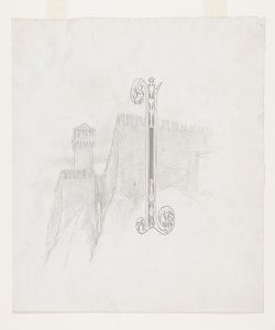 Illustrazione per i Promessi Sposi. Lettera I - Castello dell'Innominato Previati, Gaetano