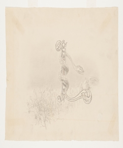 Illustrazione per i Promessi Sposi. Lettera L - il serpente e la colomba Previati, Gaetano