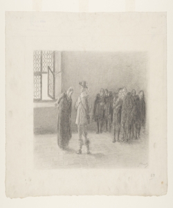 Illustrazione per i Promessi Sposi. Monsignore aspettava vossignoria Previati, Gaetano
