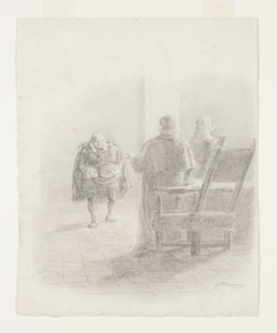 Illustrazione per i Promessi Sposi. Oh quanto me ne rallegro! - disse don Previati, Gaetano