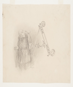 Illustrazione per i Promessi Sposi. Lettera A - Don Abbondio Previati, Gaetano