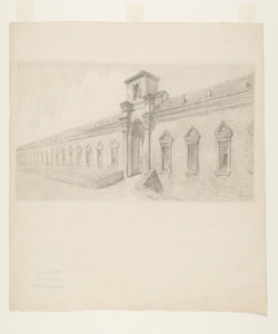 Illustrazione per i Promessi Sposi. Ingresso del lazzaretto Previati, Gaetano