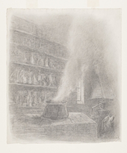 Illustrazione per i Promessi Sposi. Pentola che bolle Previati, Gaetano
