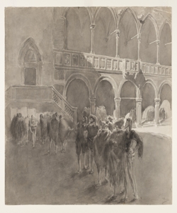 Illustrazione per i Promessi Sposi. Quella citt¿ ¿ tuttavia piena di detti Previati, Gaetano
