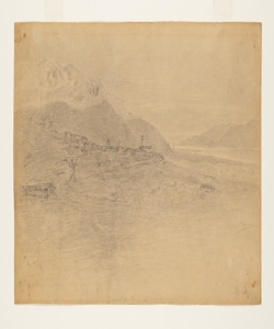 Illustrazione per i Promessi Sposi. Il paesetto di Lucia Previati, Gaetano
