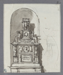 Studio per monumento funebre Landriani, Paolo