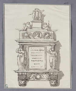 Studio di monumento Landriani, Paolo