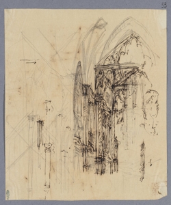 Schizzi architettonici e di figure 