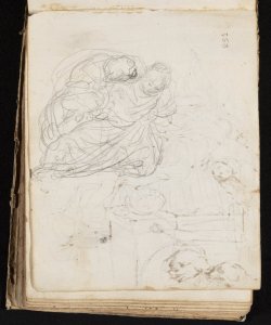 Schizzo di due figure Macinata, Giuseppe