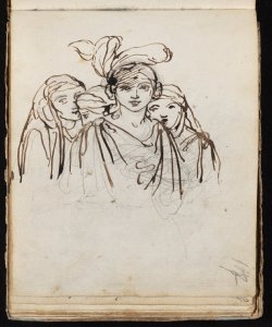 Quattro giovani donne a mezzo busto Macinata, Giuseppe