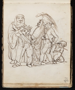 Gruppo di bambini mascherati Macinata, Giuseppe
