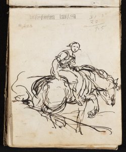 Donna a cavallo Macinata, Giuseppe
