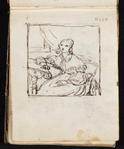 Ritratto femminile a mezzo busto Macinata, Giuseppe