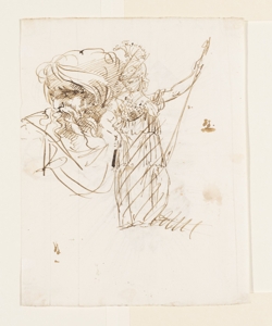 Testa di vegliardo barbuto; Minerva Bonomini, Paolo Vincenzo