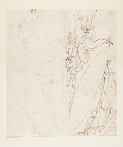 Testa di cavallo; Schizzi di angeli Bonomini, Paolo Vincenzo