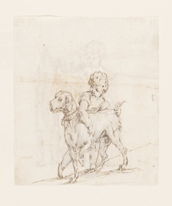 Bimbo con un cane Bonomini, Paolo Vincenzo