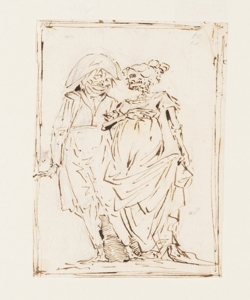 Sposi a braccetto in aspetto di scheletri Bonomini, Paolo Vincenzo