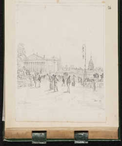 Parigi: Veduta di una piazza Canella, Giuseppe