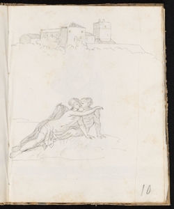 Paese. Due figure ignude abbracciate Ronzoni, Pietro