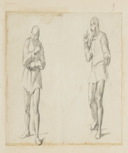 Due studi di figura maschile Durini, Alessandro