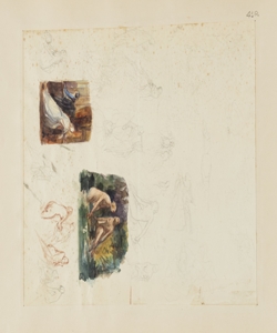 Composizione, bagnanti e schizzi di figure Durini, Alessandro