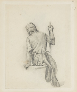 Uomo seduto di spalle Durini, Alessandro