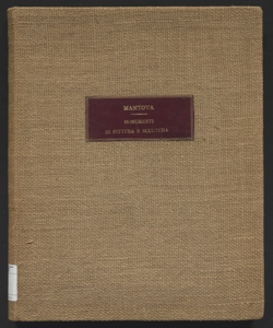 Monumenti di pittura e scultura trascelti in Mantova o nel suo territorio
