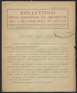 Bollettino degli ingegneri ed architetti del circondario di Lecco