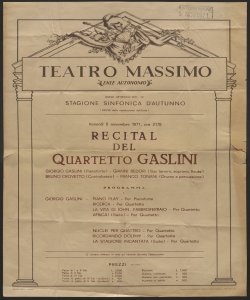 Recital del Quartetto Gaslini