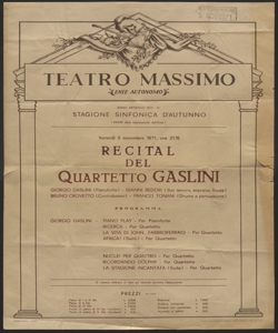 Recital del Quartetto Gaslini