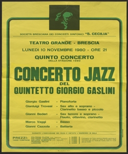 Concerto jazz del Quintetto Giorgio Gaslini / Studio Capretti