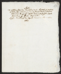 S. 012, perg. 0013 (Instrumentum venditionis, 1363 dicembre 1)