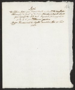 S. 012, perg. 0014 (Instrumentum venditionis, 1364 gennaio 15)