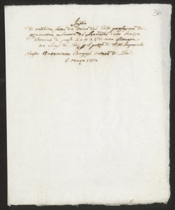 S. 012, perg. 0036 (Instrumentum venditionis, 1374 marzo 6)