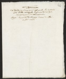 S. 012, perg. 0054 (Instrumentum testamenti, 1394 febbraio 4)