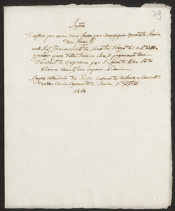 S. 012, perg. 0079 (Instrumentum ficti, 1414 dicembre 7)