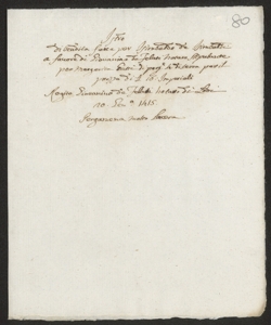 S. 012, perg. 0080 (Instrumentum venditionis, 1415 gennaio 20)