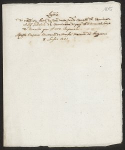 S. 012, perg. 0105 (Instrumentum venditionis, 1431 luglio 8)
