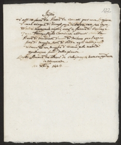 S. 012, perg. 0122 (Instrumentum ficti, 1443 ottobre 21)