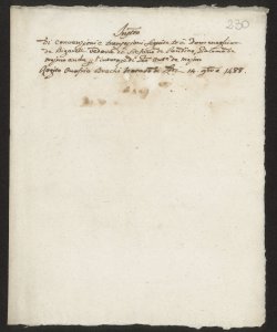 S. 012, perg. 0230 (Instrumentum conventionis, 1488 novembre 14)